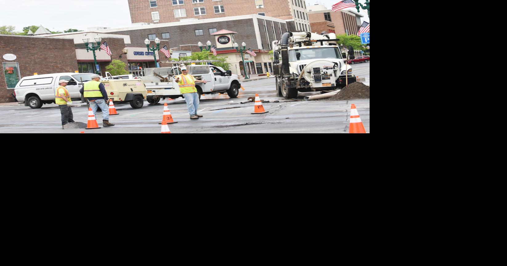 Water main breaks in downtown Auburn; Memorial Day parade expected to