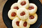 Thumbprint cookies with jam