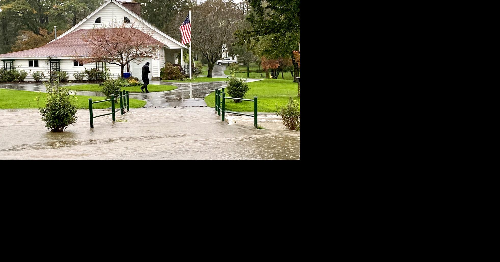 Heavy rain floods Hoopes Park in Auburn