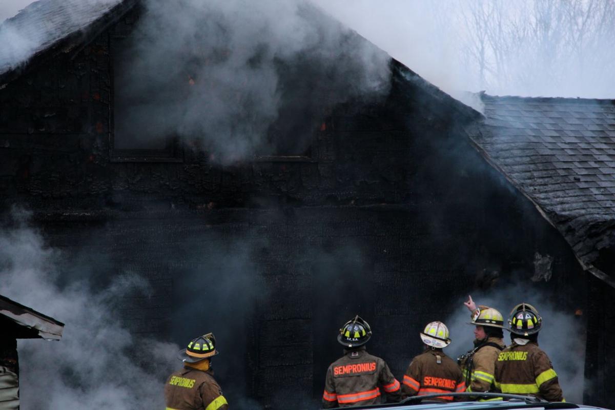 12 departments battle Cayuga County house fire Local News
