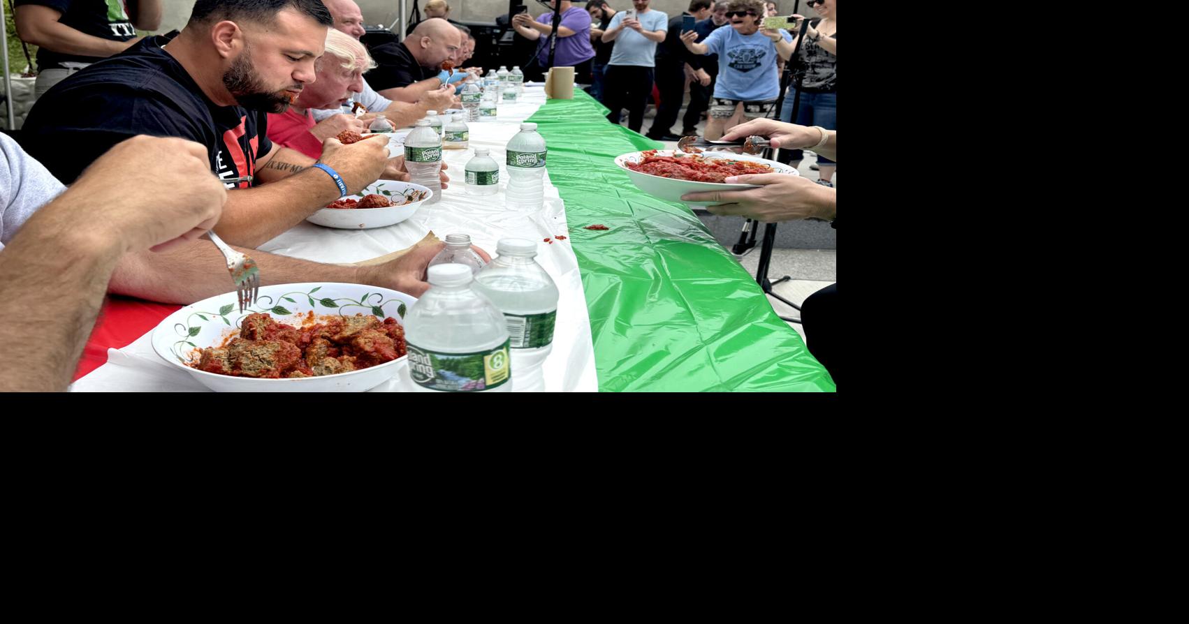 Meatball eating contest at Italian fest in Auburn (photos)