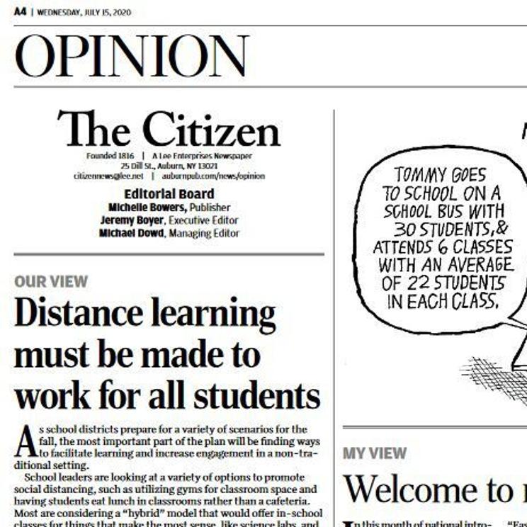 Jeremy Boyer Helping Readers Separate Opinion And News Columns Auburnpub Com