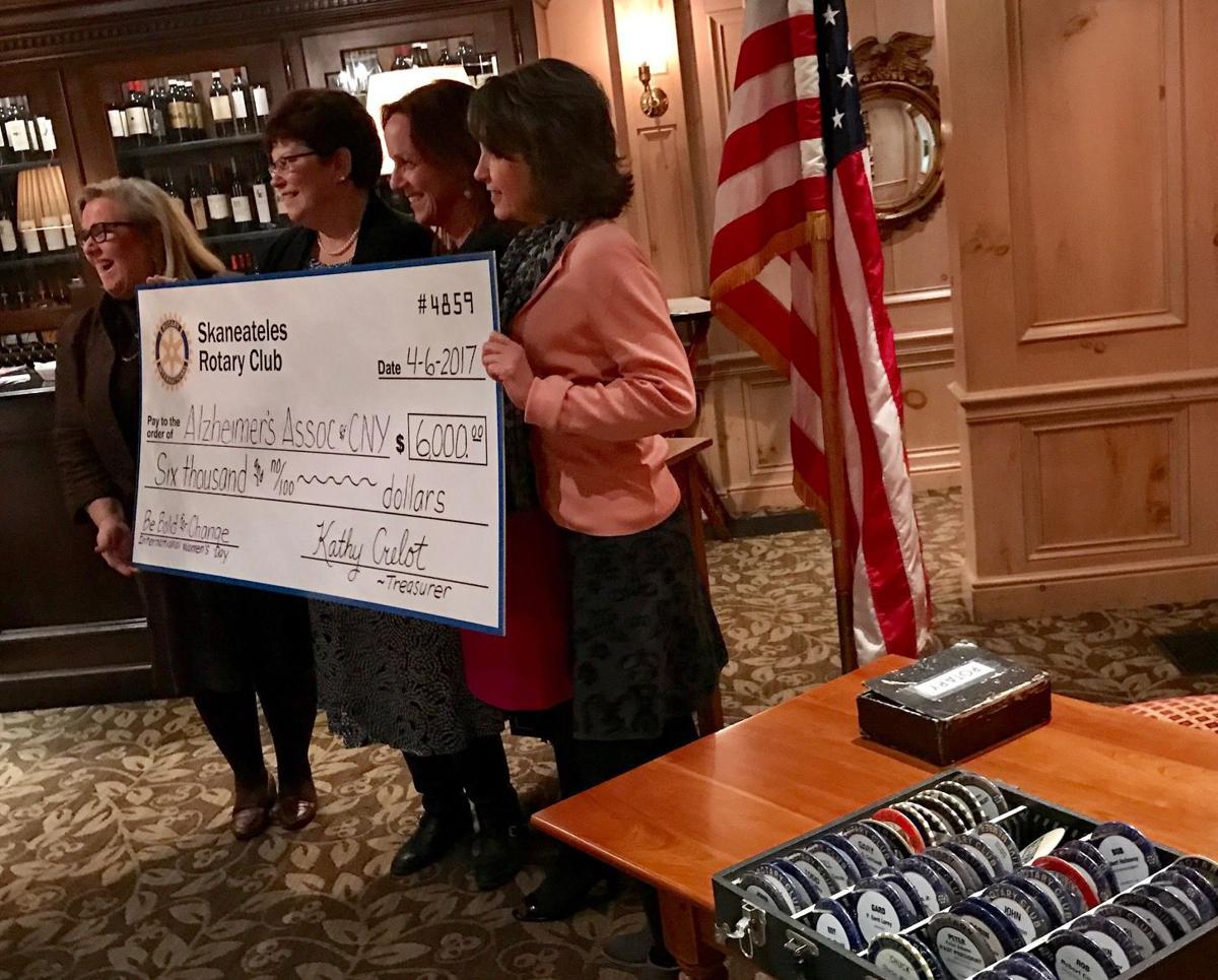 Skaneateles Rotary Club gives International Women's Day proceeds to Alzheimer's Association