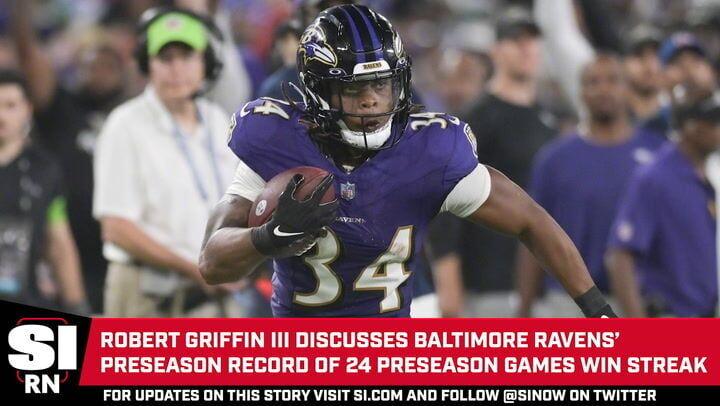 Robert Griffin III Talks Baltimore Ravens' Preseason Win Streak