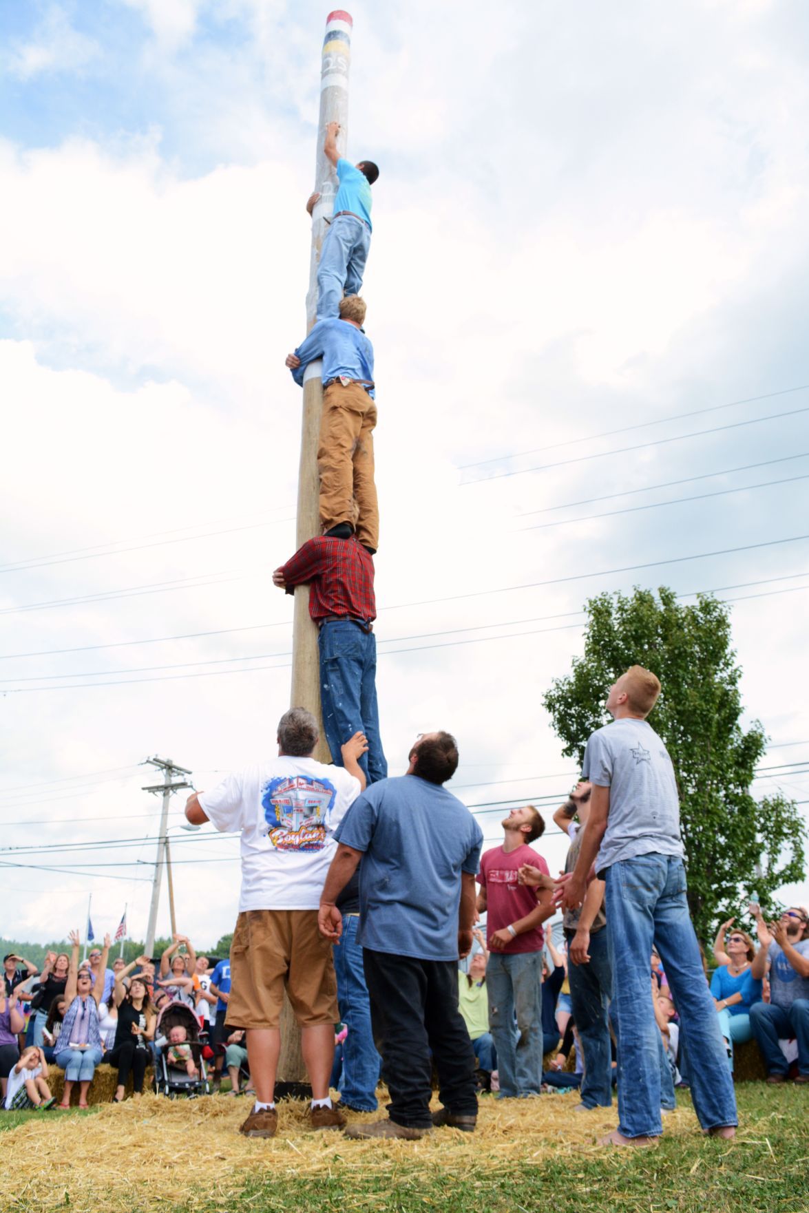 70th annual Jordan Fall Festival closes with greased pole climb, car