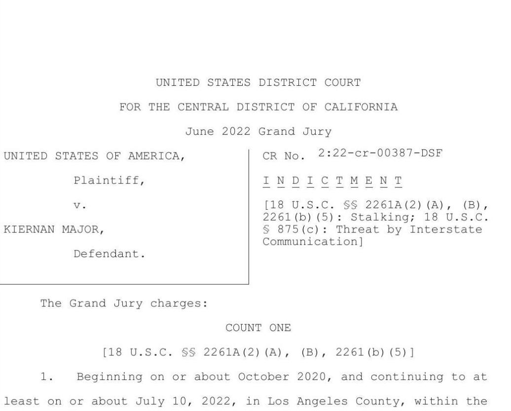 Auburn native indicted in federal stalking case, will remain incarcerated until trial