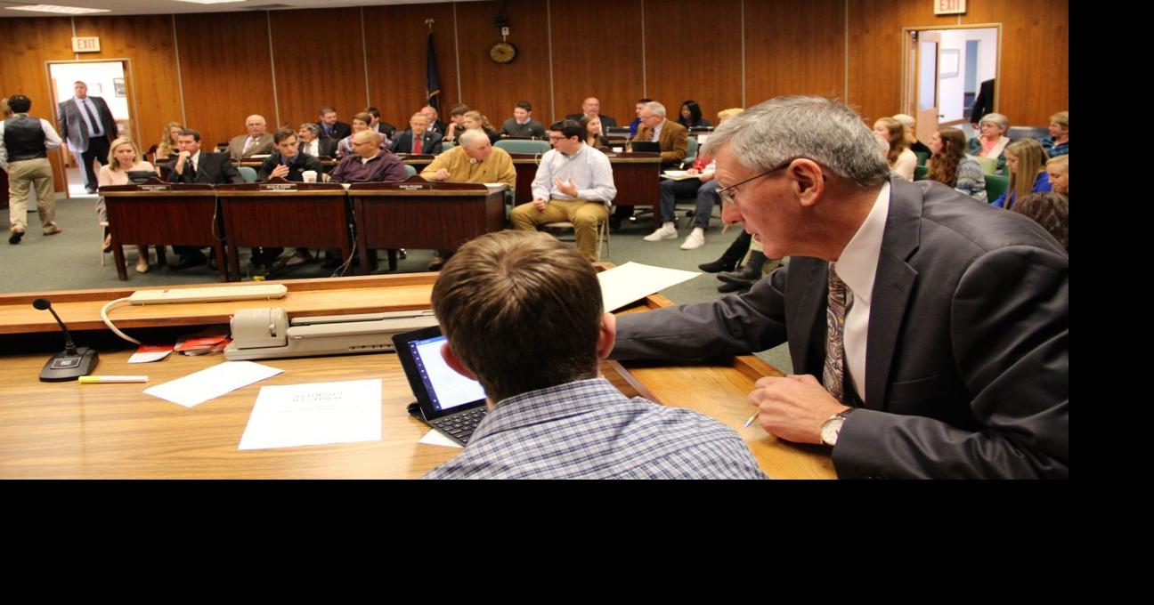 High school seniors conduct Cayuga County Legislature meeting for