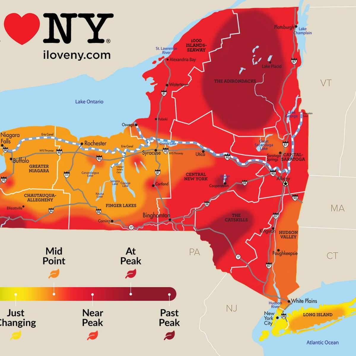 New York State Fall Foliage Report For Week Of Oct 16 22 Local News Auburn Ny Auburnpub Com Auburnpub Com Ny Fall Foliage 2022 Map October 28th