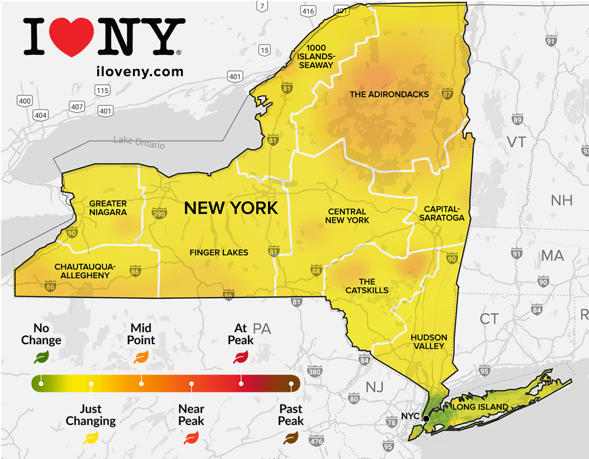 New York state fall foliage report for week of Sept. 28Oct. 5
