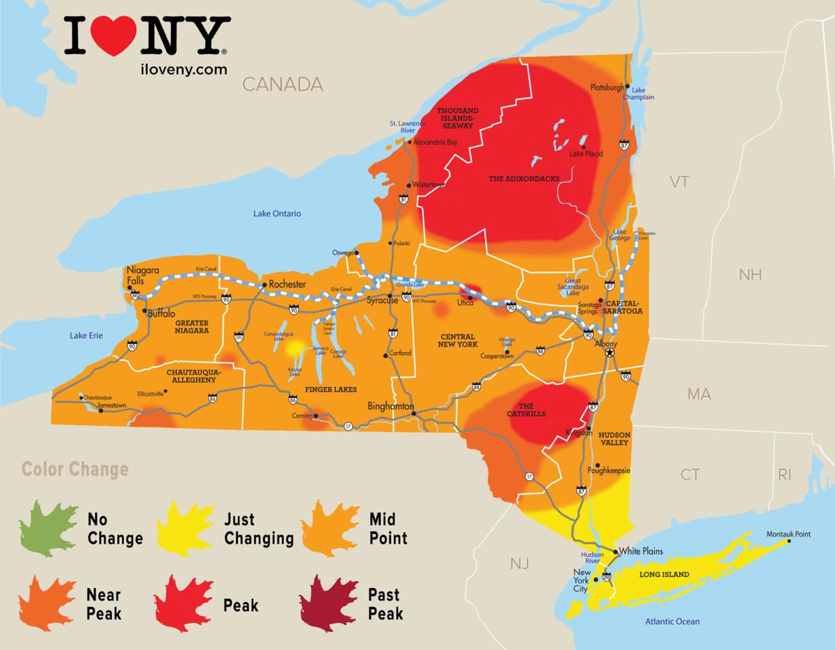 New York state fall foliage report for week of Oct. 10