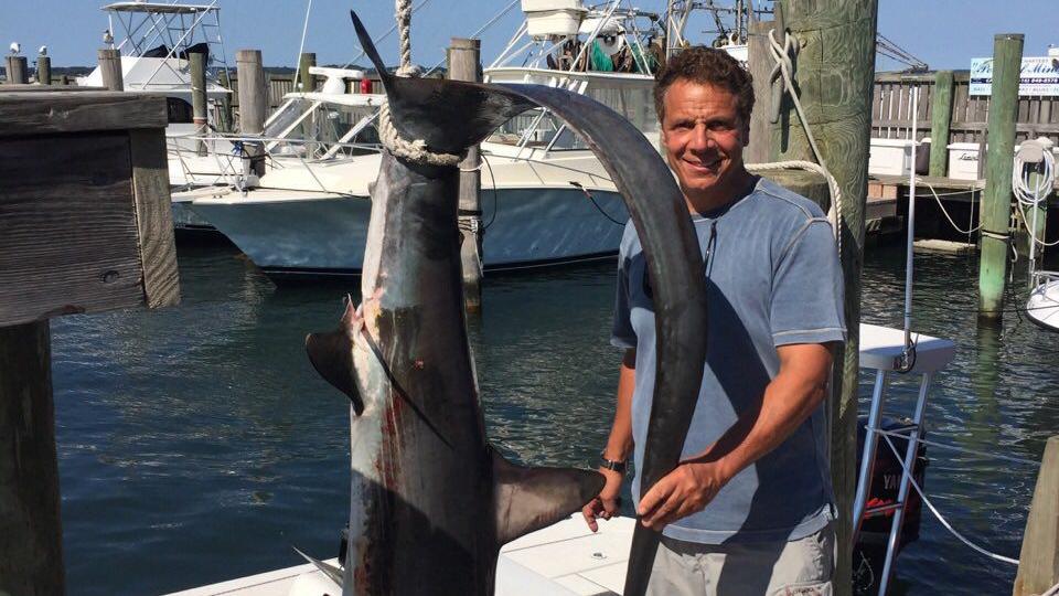 Cuomo Catches Shark While Fishing Off Long Island S South
