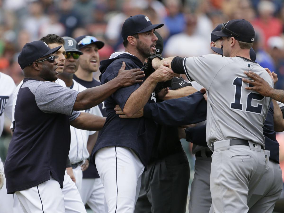 Tigers' Cabrera banned 7 games, Yankees' Sanchez 4 for fight