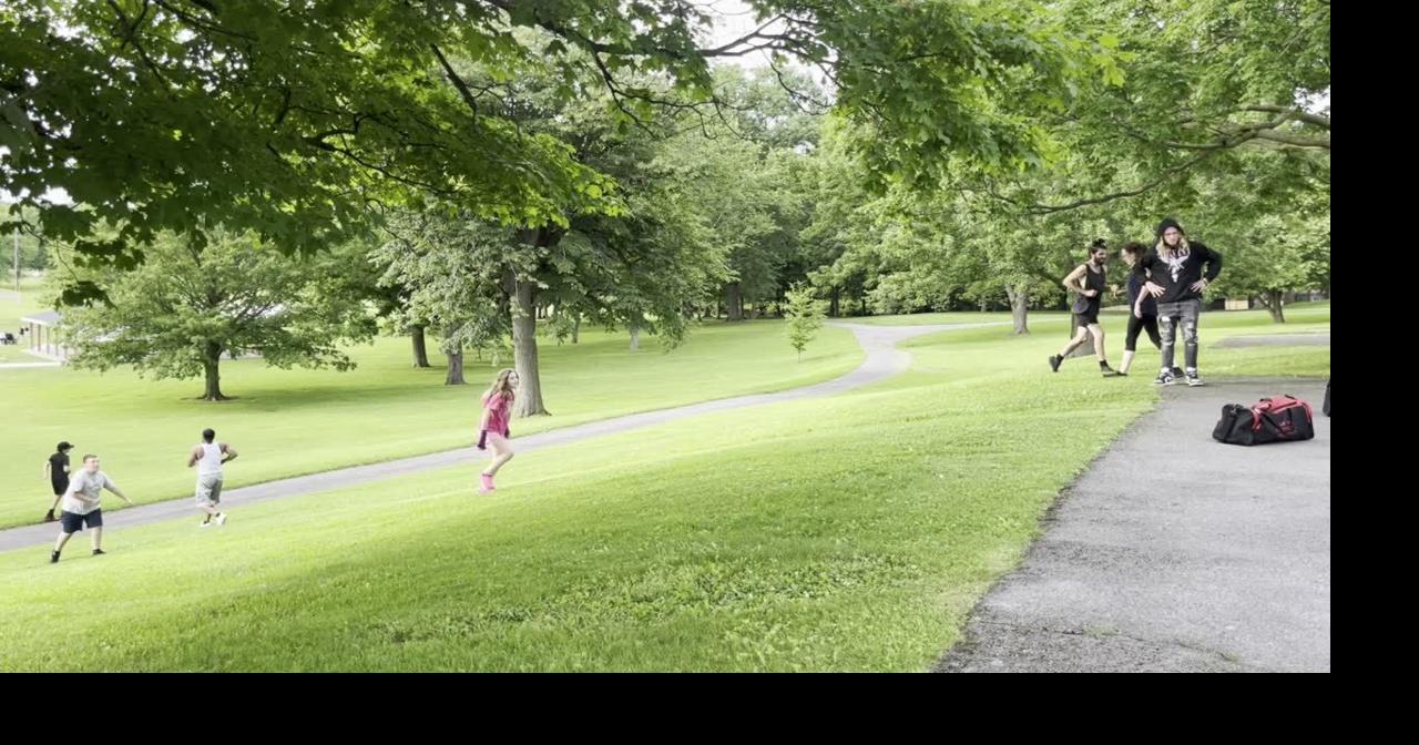 Prison City Boxing students run hill sprints