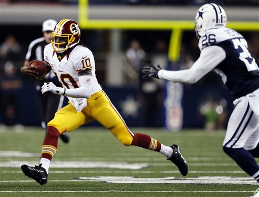 Griffin shines; Redskins hold off Cowboys 38-31