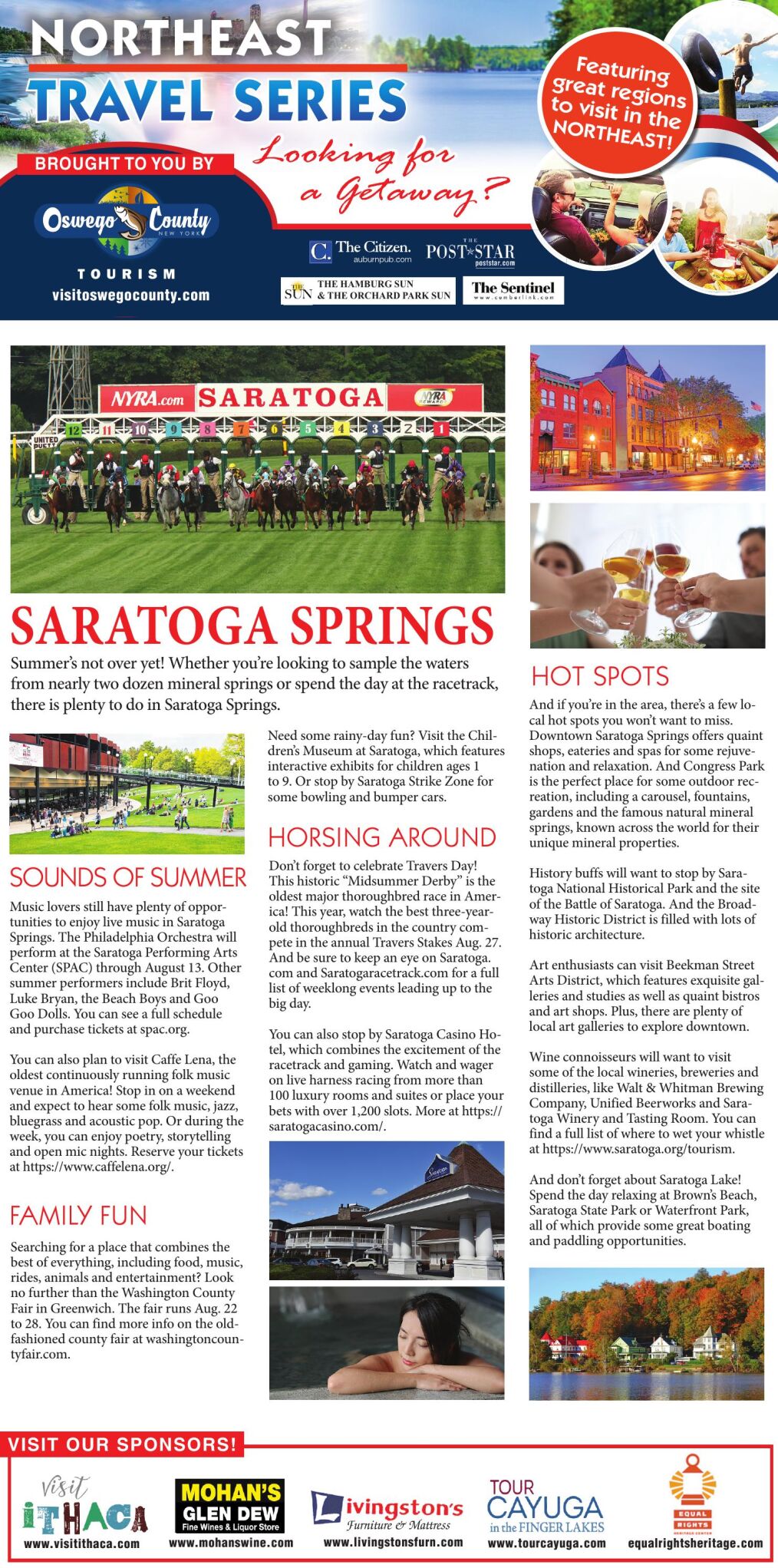 Northeast Travel Series: Saratoga Springs