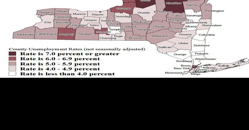 Cayuga County February jobless rate at historic low
