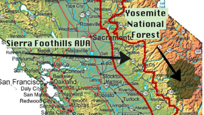 Map Of Sierra Nevada Foothills Auburnpub Com