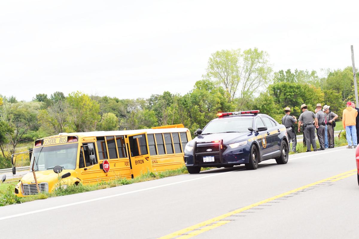 Three students slightly hurt as school bus goes off the road in Montezuma