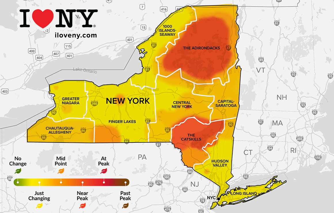 New York state fall foliage report for Oct. 28, 2024