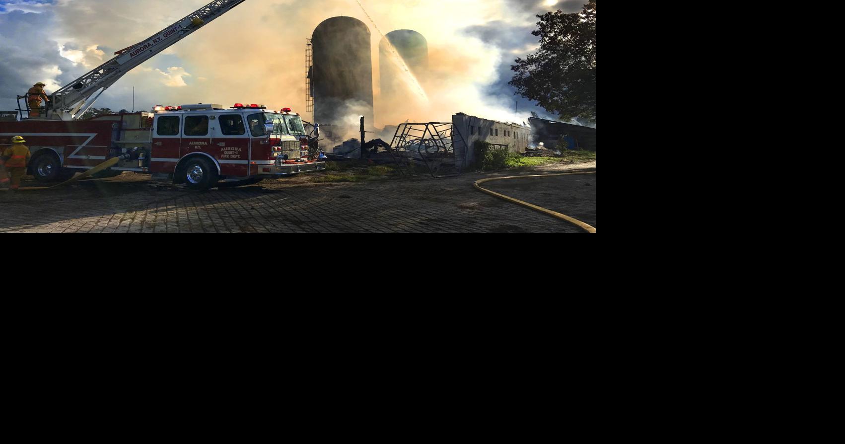 A dozen departments called to barn fire in Cayuga County town of Locke
