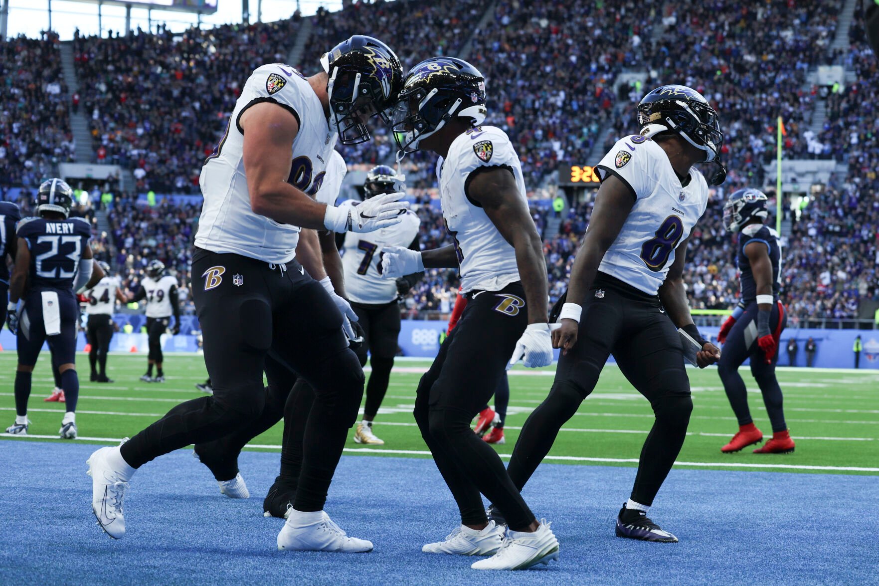 Jackson Throws TD Pass, Tucker Kicks 6 FGs As Ravens Defeat Titans, 24 ...