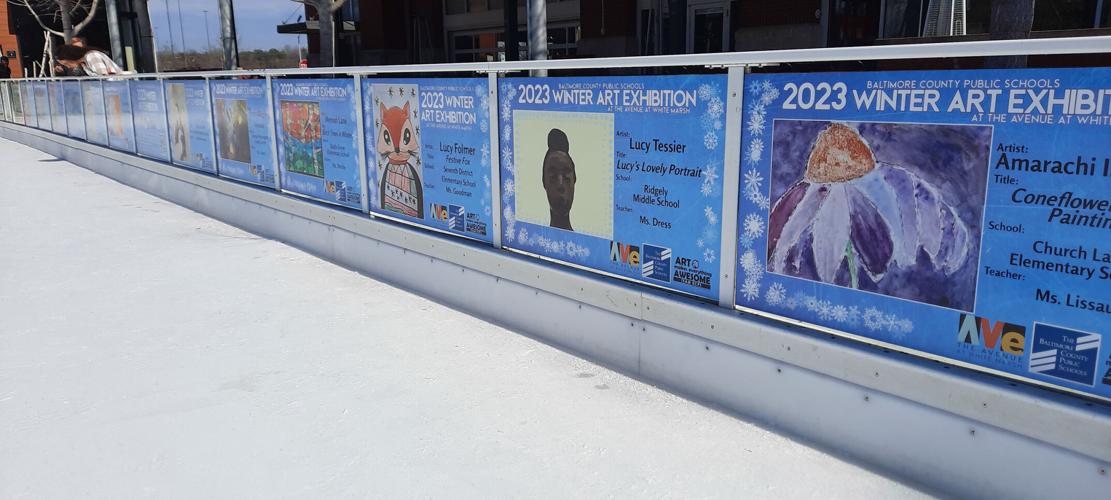 BCPS Winter Art Exhibition showcased at The AVENUE at White Marsh ice