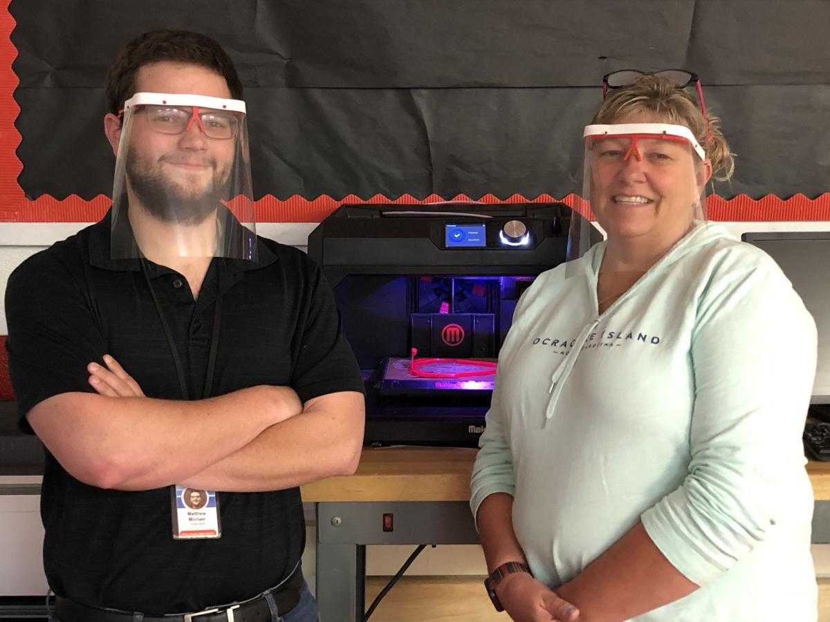 Teachers Print Face Shields To Help Guard Health Care Workers From