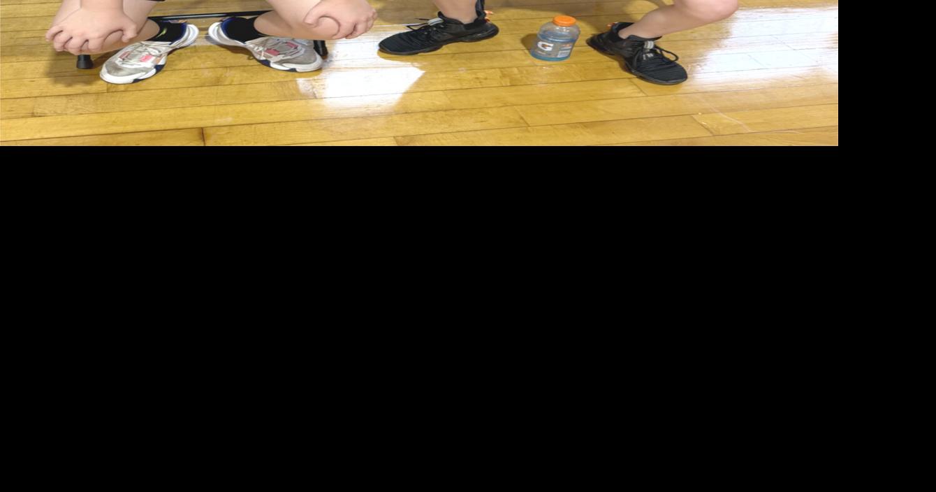 Sully Nelson and Tommy Burleson's grandson Conor are all smiles during last week's camp at the Rock Gym.jpg
