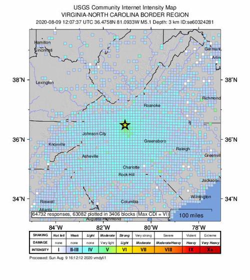 USGS Community Internet Intensity Map