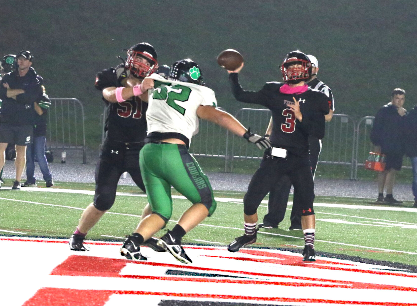 Cougars offense too much to overcome in rainy Vikings defeat