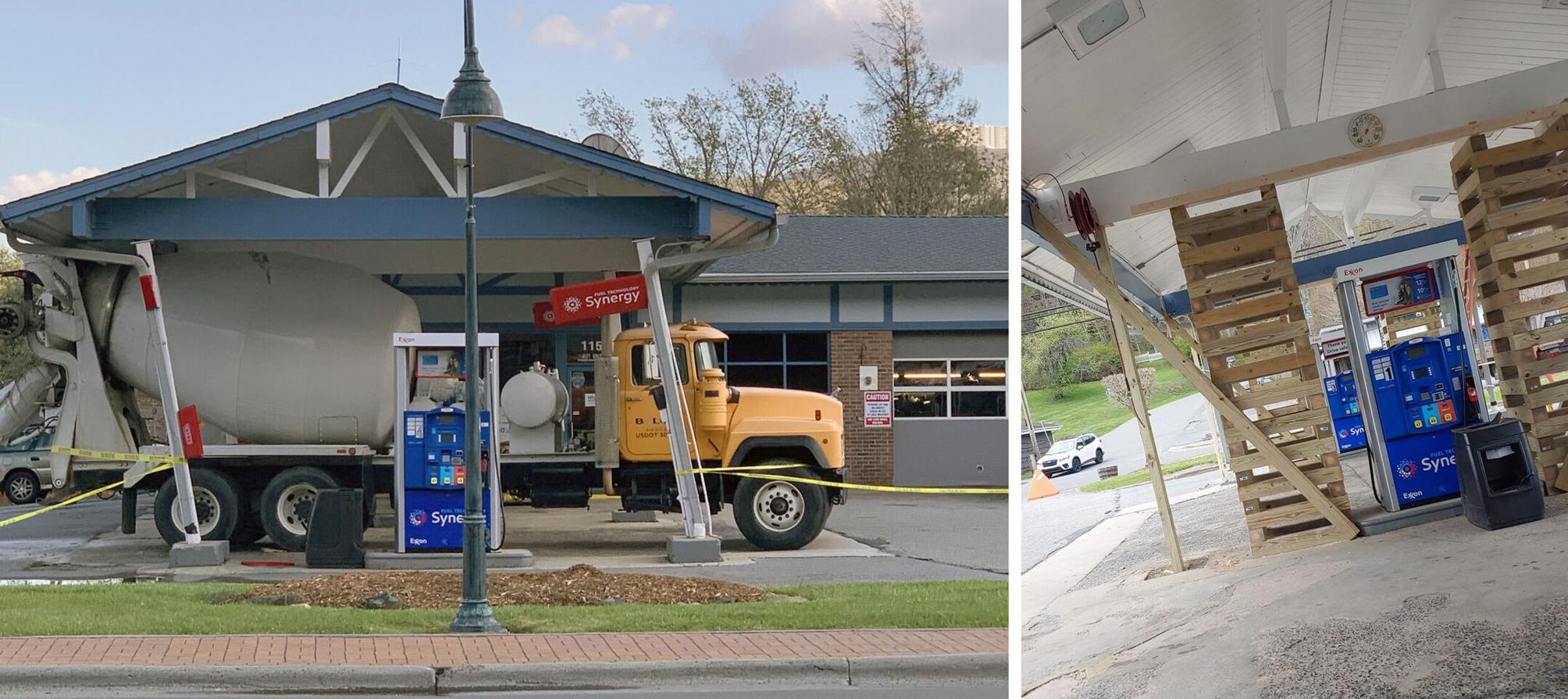 Banner Elk Exxon temporarily closed after truck lodged at pump News