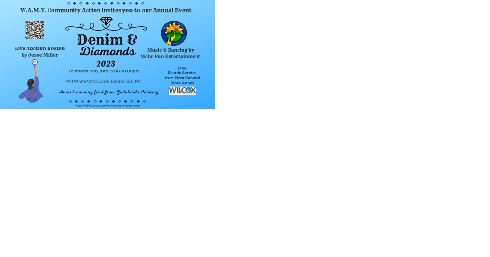 W.A.M.Y. Community Action hosts Denim & Diamonds 2023 at White Crow Farm May 18 - Vimarsana News