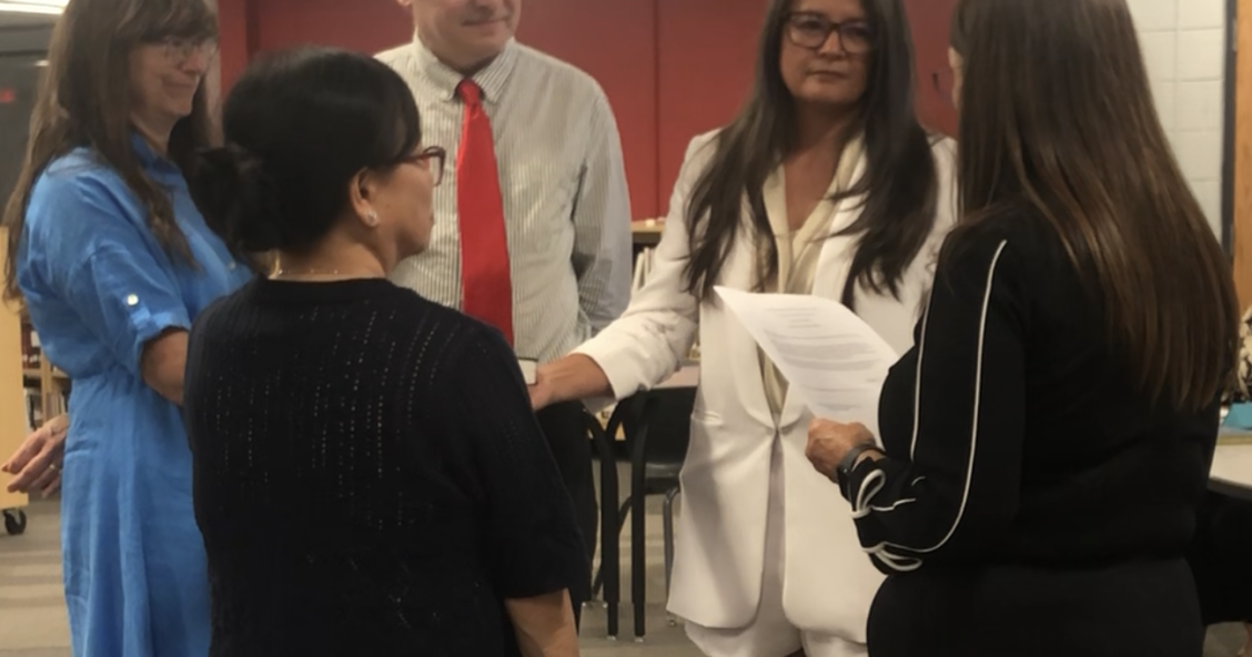 Holtsclaw, Bailey take oath to join Avery Board of Education