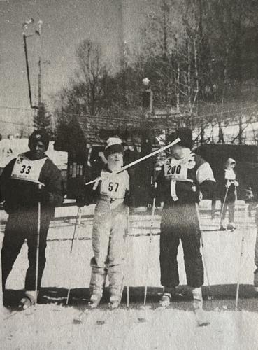 Winter Olympians peering