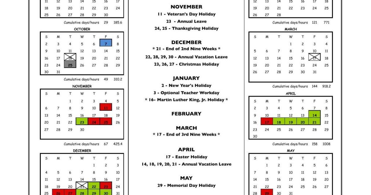 ACS Calendar