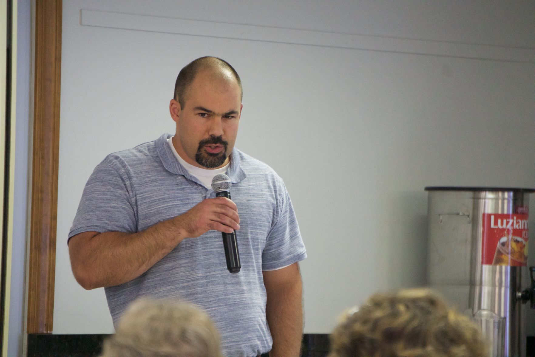 Kennedy educates residents on dementia at Senior Center Avery