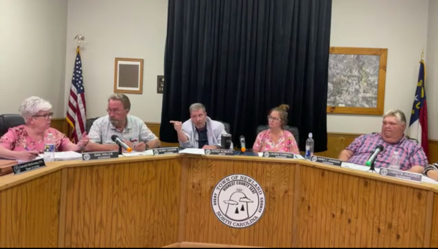 Newland passes budget, swears in town clerk Government