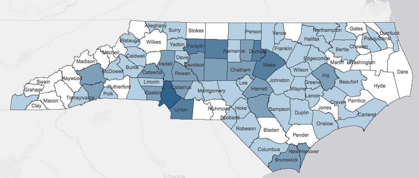 More Than 1 100 Positive Tests For Covid 19 In Nc 91 Hospitalized News Alerts Averyjournal Com