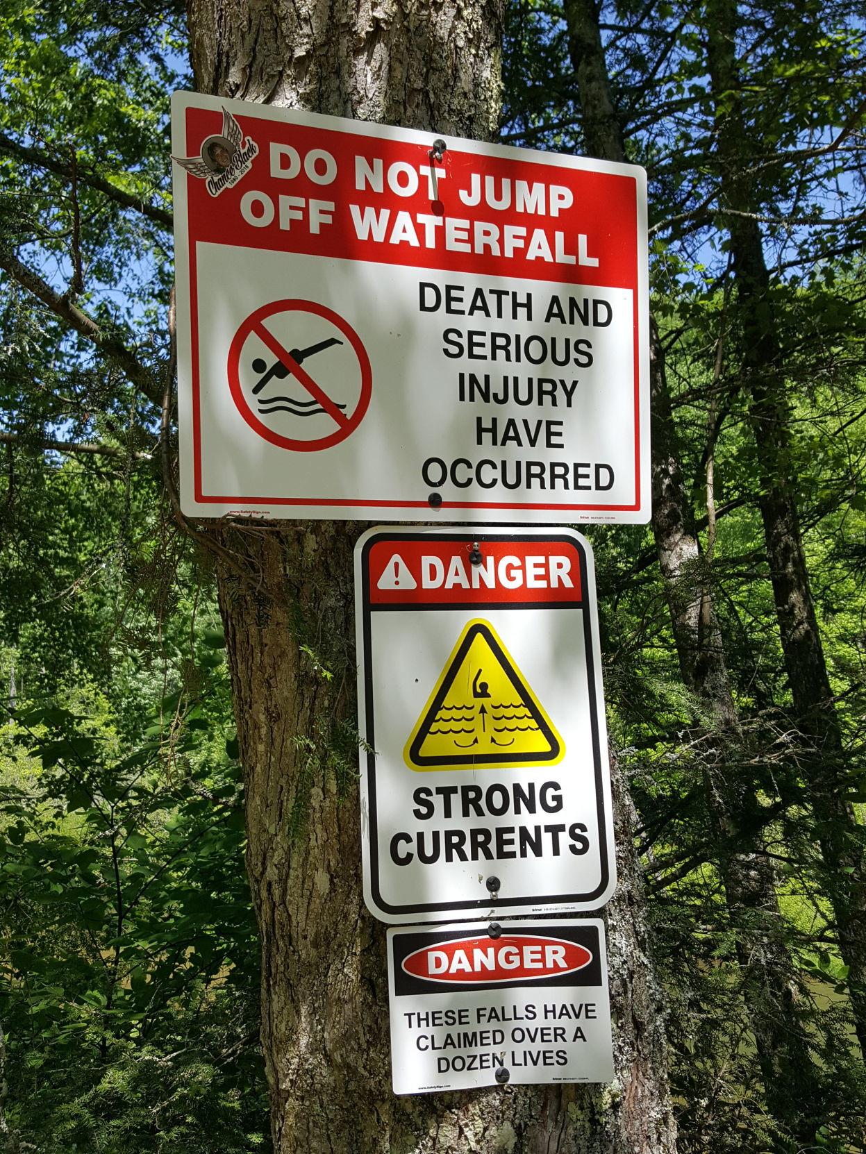 Elk Falls Warning Signs Averyjournal Com