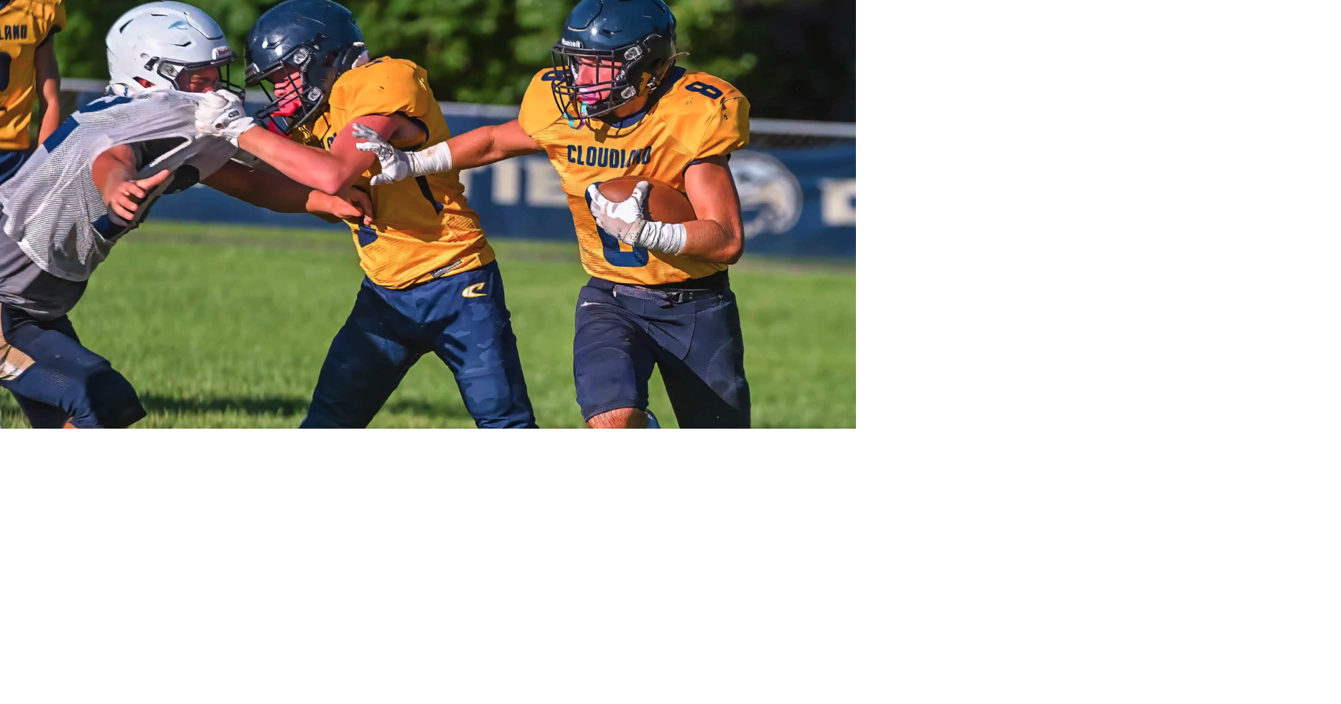 Cloudland Football participates in fall scrimmage