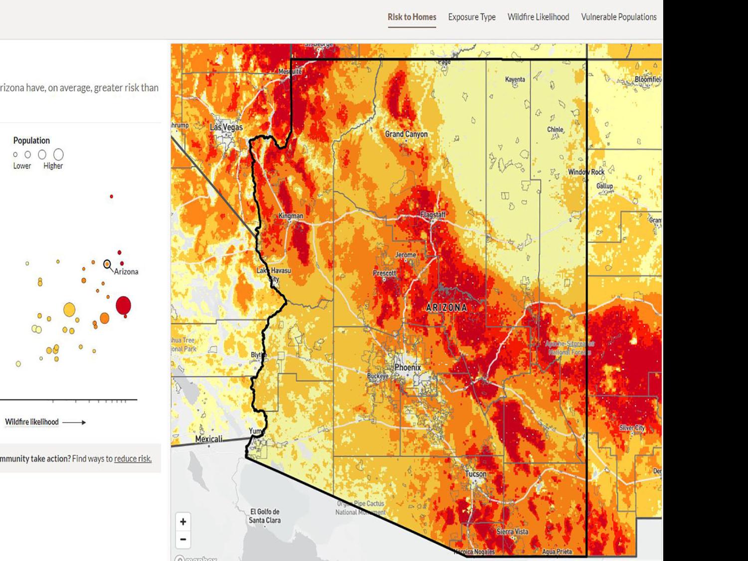 Map Of Arizona Forest Fires 2022