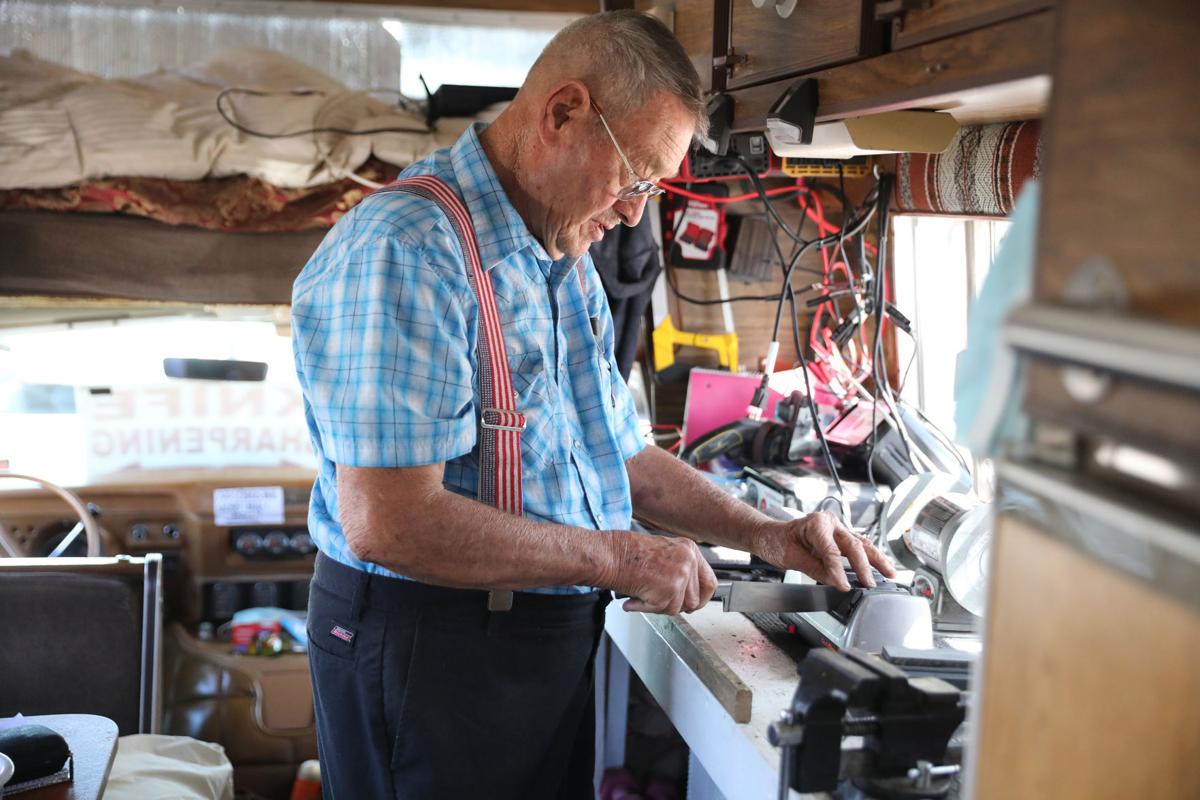 Flagstaff Man Keeps His Nose To The Grindstone Even At Age 80 Local Azdailysun Com