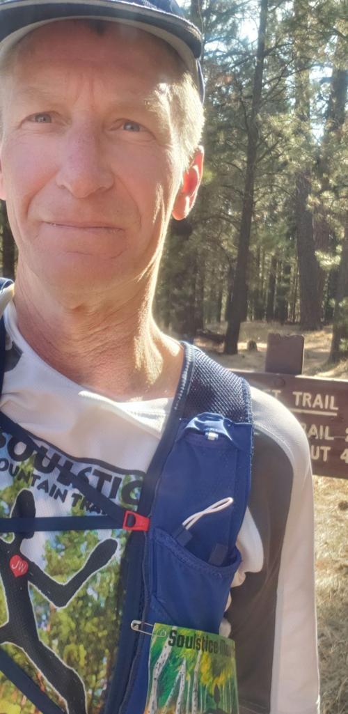 2020 Virtual long course finish selfie Abe Springer