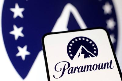 Illustration shows Paramount Global logo