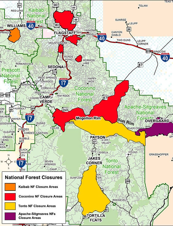 #4 - May 28: Partial closures in effect across four forests in northern ...