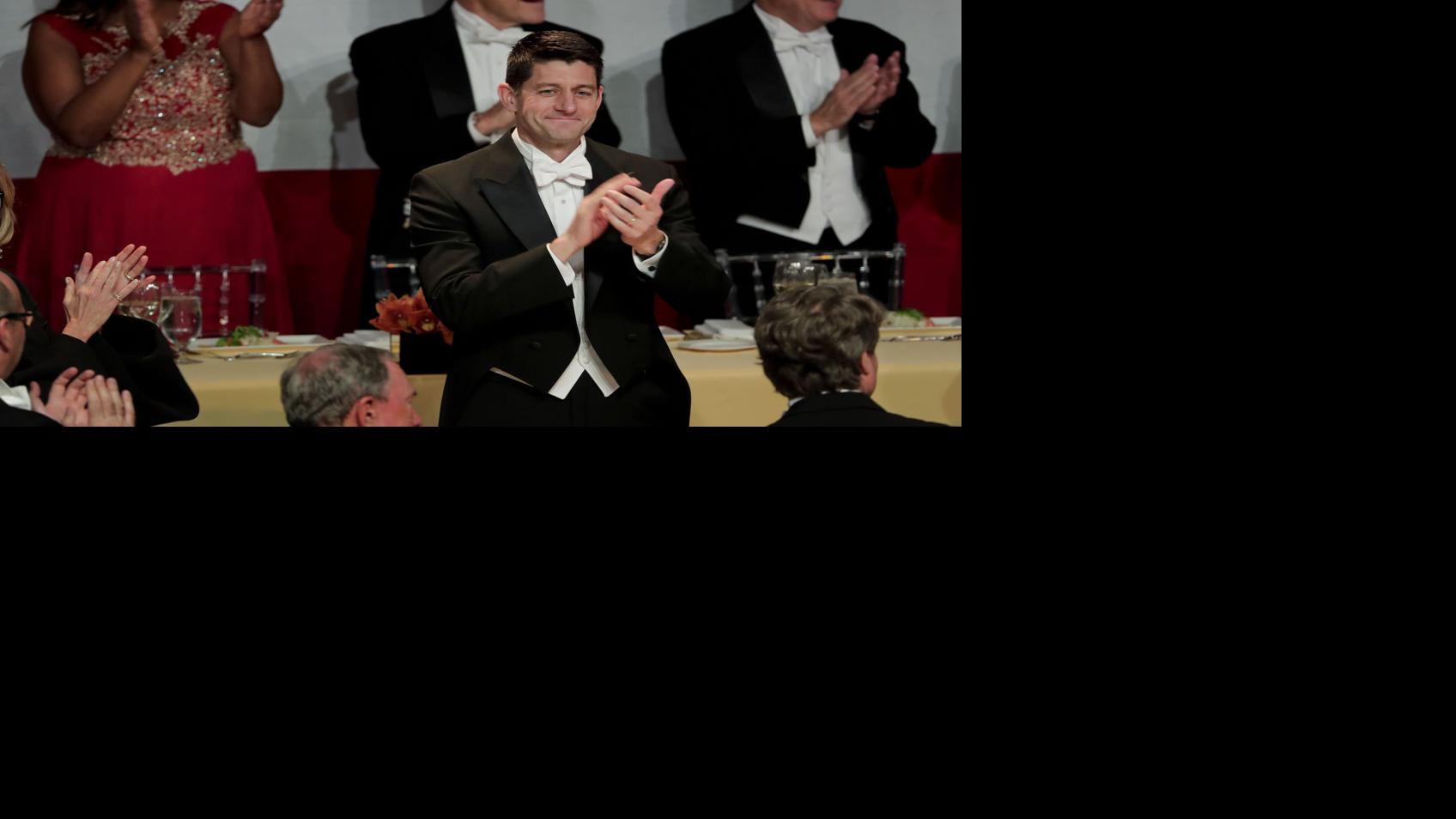 A look at Paul Ryan's jabs at Trump, Democrats at Al Smith dinner