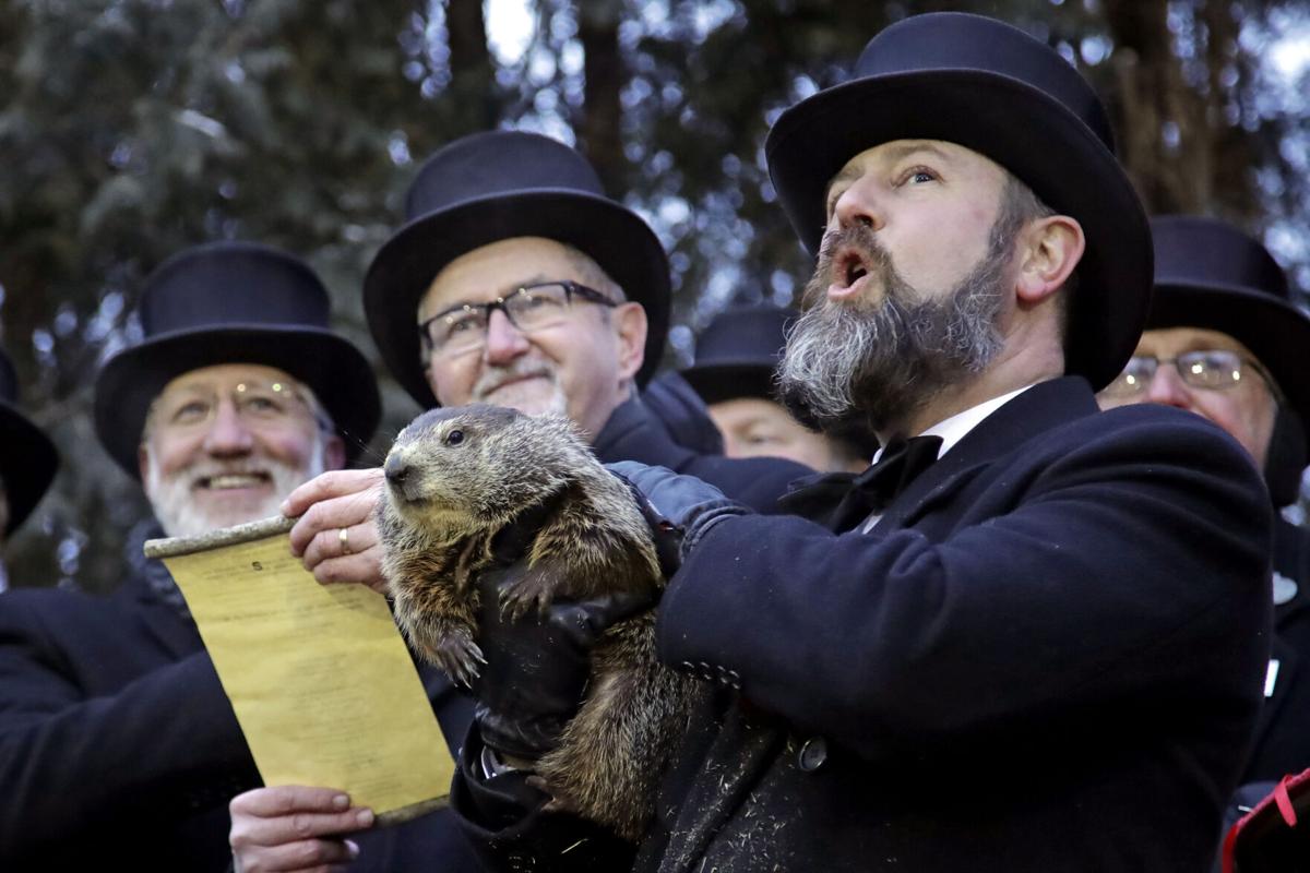 21 photos of groundhogs and guys in top hats to celebrate Groundhog Day
