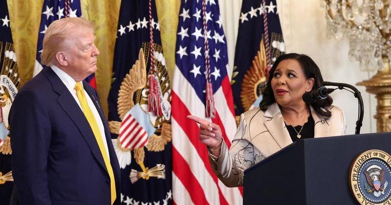 Trump basks in Black History Month praise, dodging racism claims ...