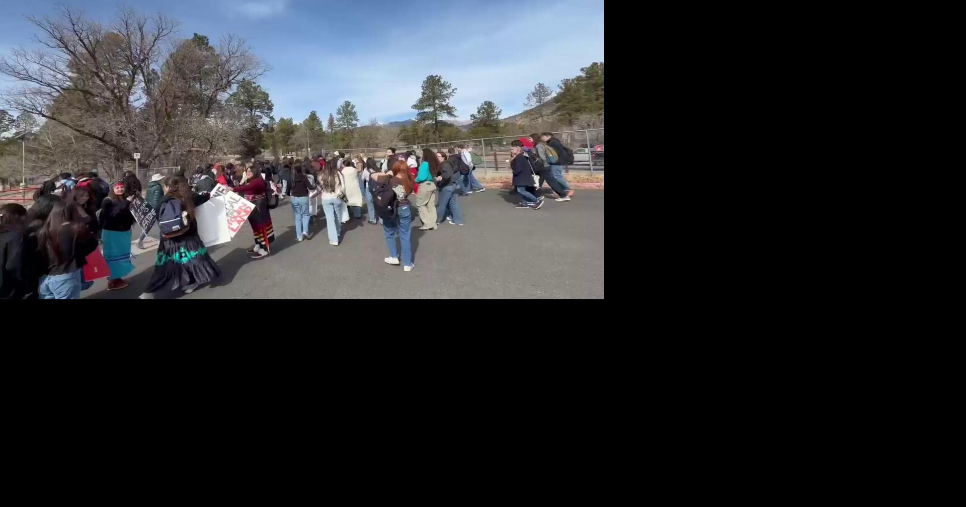 Flagstaff, Coconino high schoolers walk out in protest of ICE