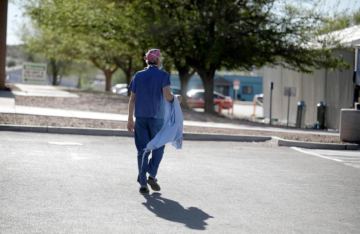 A gown for Tuba City NAVMC supporting local healthcare workers Local